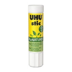 Uhu bâton de colle stic renature, sans solvants, 21 g, tube