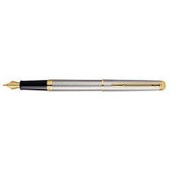 Waterman stylo plume hémisphère, acier inoxydable g.c.