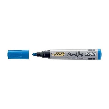 Bic marqueur permanent marking 2000, pointe ogive, rouge