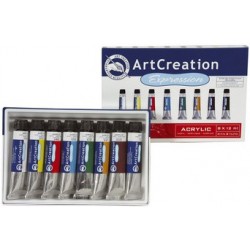 Royal talens acrylique artcreation expression, 12 ml, set 8