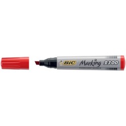 Bic marqueur permanent marking 2300, pointe biseautée, noir