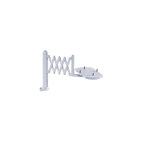 Maul bras de téléphone, avec fixation murale, gris