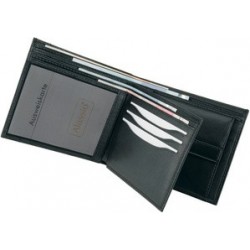 Alassio porte-monnaie combiné, cuir nappa, noir
