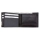Alassio porte-monnaie, format italien, cuir, noir