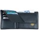 Alassio porte-monnaie classique, cuir, noir