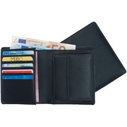 Alassio porte-monnaie combiné, cuir, noir
