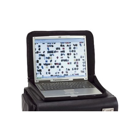 Alassio valise pour pilotes "san remo", en similicuir, noir