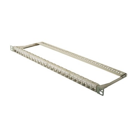 Digitus 19" modular patch panel kat.6a, 24 port, schwarz