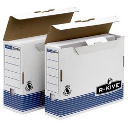 Fellowes bankers box system boîte d'archives, bleu, (l)200mm (LOT DE 10)