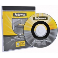 Fellowes disque nettoyant lecteur cd/dvd,de fines balayettes