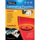Fellowes pochettes à plastifier, a4, brillante, 350 microns
