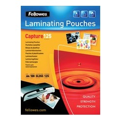 Fellowes pochettes à plastifier, a4, brillante, 350 microns