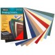 Fellowes couverture delta, grain cuir, a4, bleu royal