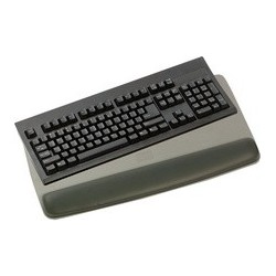 3m repose-poignet gel avec support-clavier, noir, coussinet