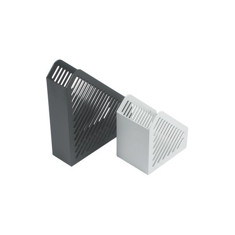 Helit porte-revue design grille,format a5, polystyrène, noir