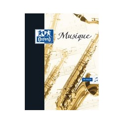 Oxford cahier de musique, format a4, seyès, 24 + 24 pages