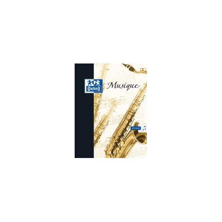 Oxford cahier de musique, format a4, seyès, 24 + 24 pages