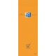 Oxford bloc-notes, 74 x 210 mm, quadrillé,80 feuilles,orange