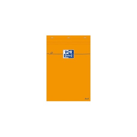 Oxford bloc-notes, 85 x 120 mm, quadrillé,80 feuilles,orange