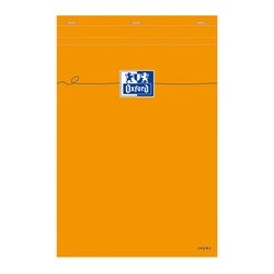 Oxford bloc-notes, a4, seyès, 80 feuilles, orange