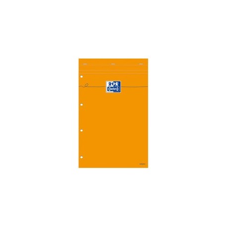 Oxford bloc notes, 210 x 315, quadrillé, 80 feuilles, orange