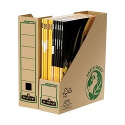 Fellowes porte-revues bankers box earth, marron (LOT DE 20)