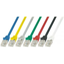 Logilink câble réseau econline, cat. 6, u/utp, 0,25 m, bleu