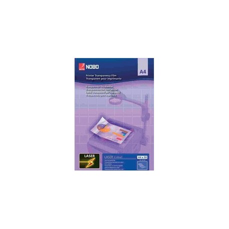 Nobo transparent pour imprimante laser, format a4, 120 mu