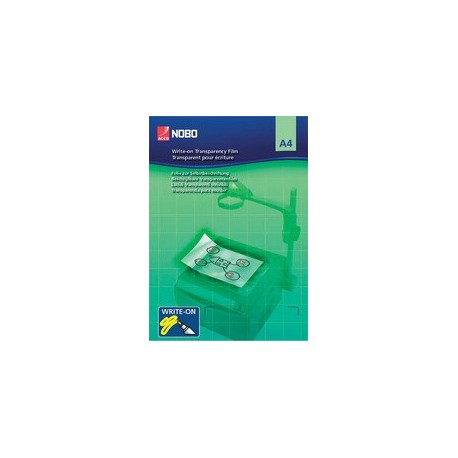 Nobo film transparent pour retro-projecteur, a4, 120 mu