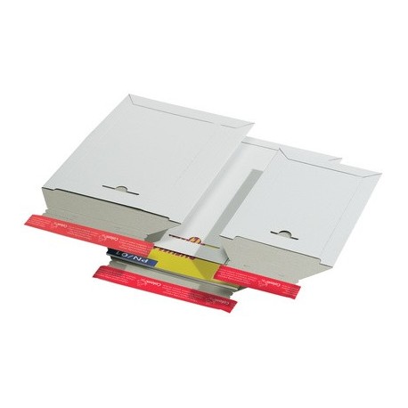 Colompac pochette d'expédition, en carton rigide blanc, b4 (LOT DE 20)