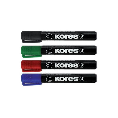 Kores marqueurs permanents "k marker", pointe ogive, bleu