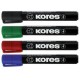 Kores marqueurs permanents "k marker", pointe ogive, rouge