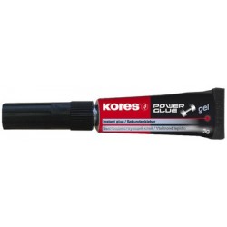 Kores colle instantanée "powerglue" gel, 3 g, tube