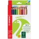 Stabilo crayon de couleur greentrio, épais, étui en carton