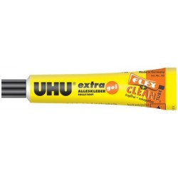 Uhu colle universelle extra flex + clean, tube plastique,18g