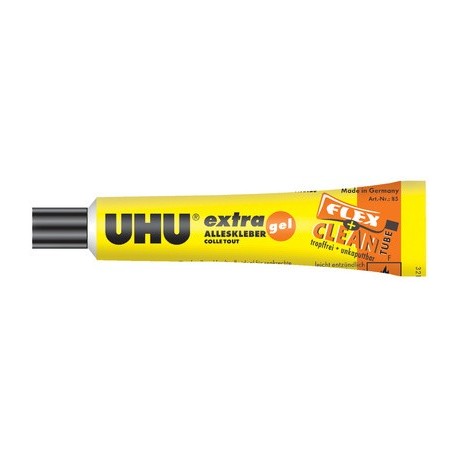 Uhu colle universelle extra flex + clean, tube plastique,18g