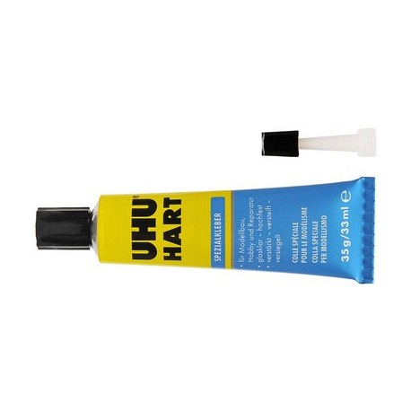 Uhu colle spéciale hart, contient du solvant, tube de 35 g