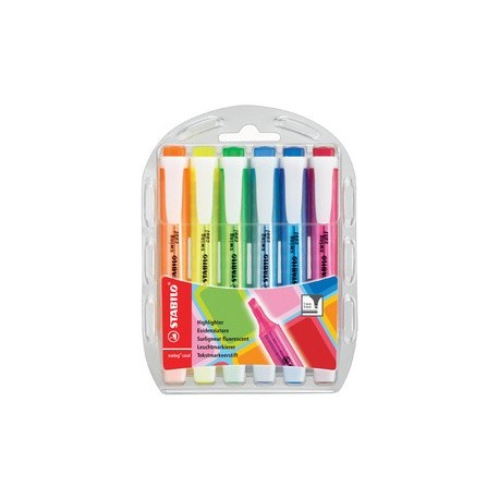 Stabilo surligneur swing cool, étui pet de 4