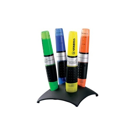 Stabilo surligneur luminator, set de bureau de 4
