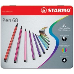Stabilo feutre pen 68, étui métallique de 40