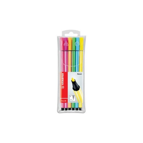 Stabilo feutre pen 68, étui en plastique de 20