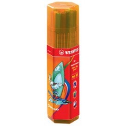Stabilo feutre pen 68, big pen box de 20, couleurs assorties