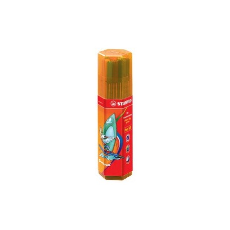 Stabilo feutre pen 68, big pen box de 20, couleurs assorties