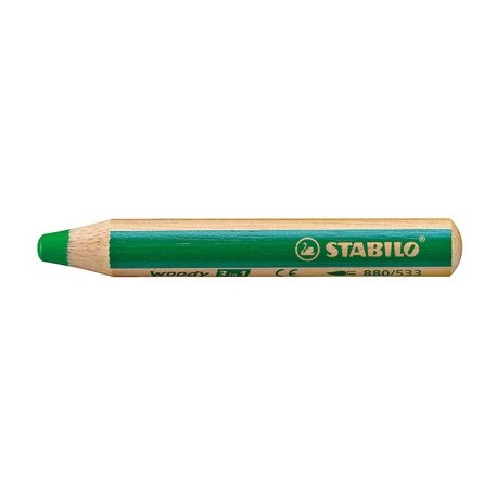 Stabilo crayon aux talents multiples woody 3 en 1, rond,