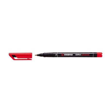 Stabilo feutre pour films ohpen universal, permanent, rouge