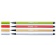 Stabilo stylo feutre pen 68, vert feuillage, largeur de