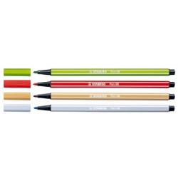 Stabilo stylo feutre pen 68, terre verte, largeur de