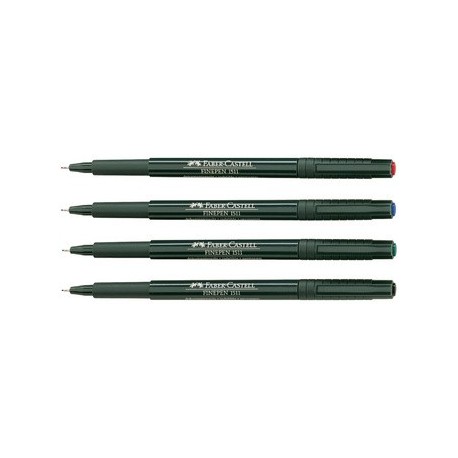 Faber-castell stylo feutre extra-fin finepen 1511, noir,