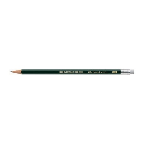 Faber-castell crayon castell 9000 avec gomme