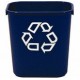 Rubbermaid corbeille à papier, 12,9 litres, rectangulaire
